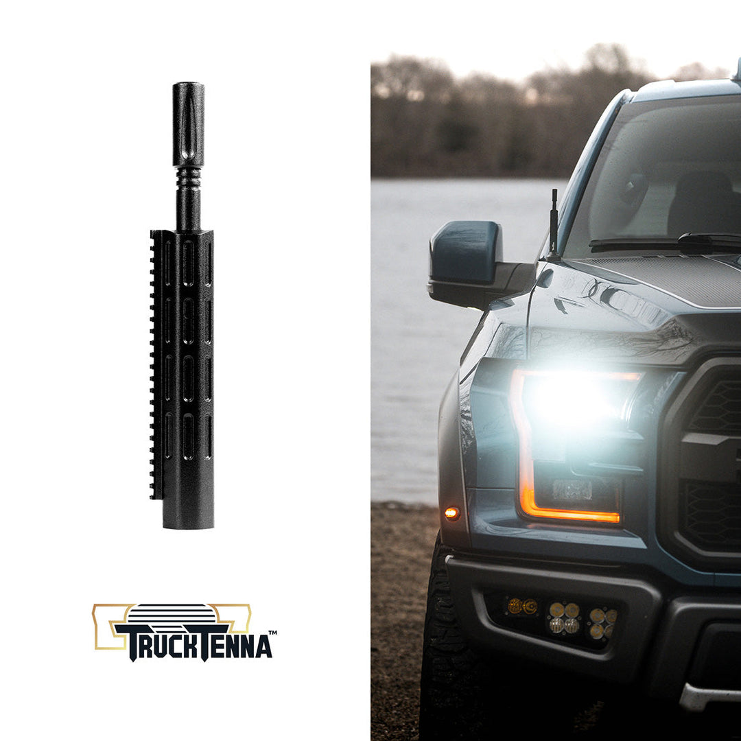 TruckTenna Rifle Barrel Antenna for Trucks, Aftermarket Stubby Antenna Replacement