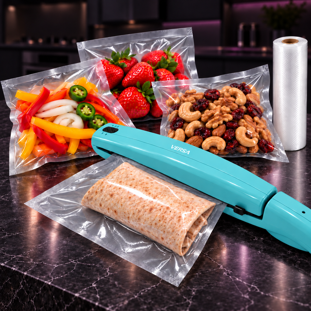 VERSA Handheld Bag Sealer – Impulse Heat Sealer Keeps Food Fresh