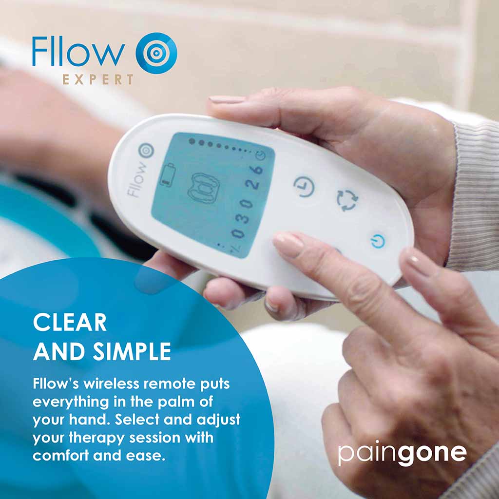 Image of the Fllow remote with the message "Fllow&