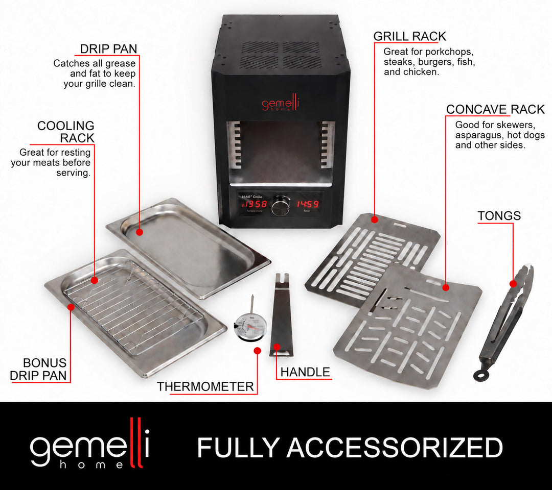 Gemelli Home® Indoor Steakhouse Grille - Gemelli Home