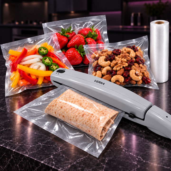 VERSA Handheld Bag Sealer – Impulse Heat Sealer Keeps Food Fresh