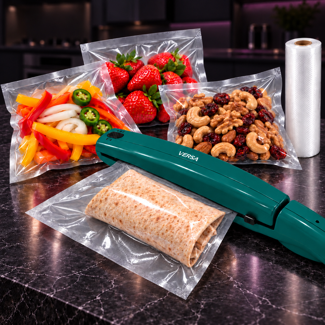 VERSA Handheld Bag Sealer – Impulse Heat Sealer Keeps Food Fresh