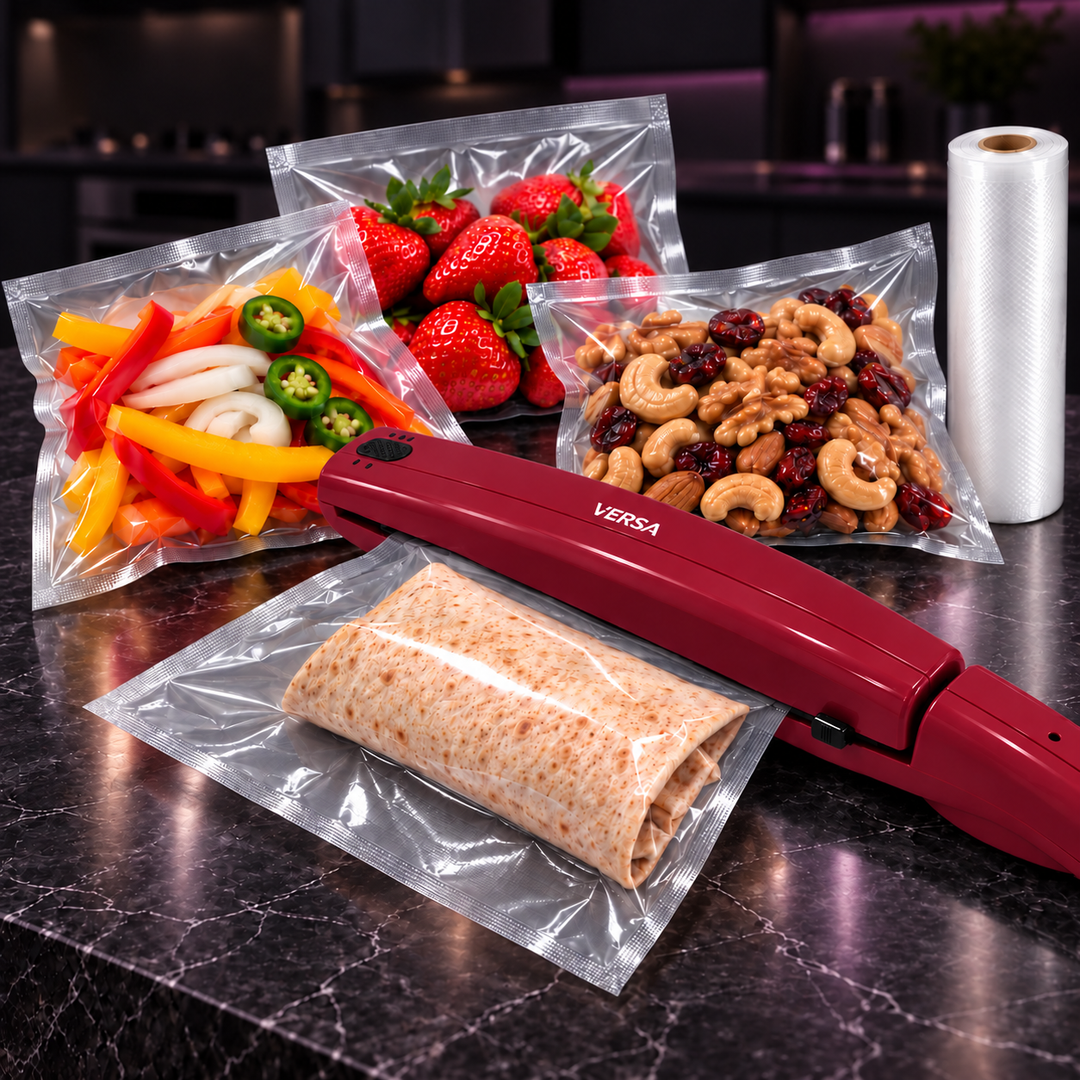 VERSA Handheld Bag Sealer – Impulse Heat Sealer Keeps Food Fresh