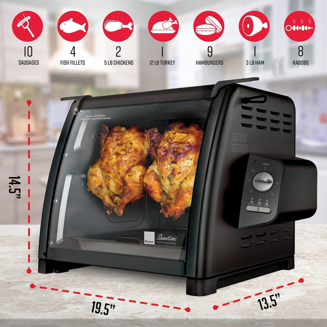 Ronco Showtime Modern Rotisserie, Black