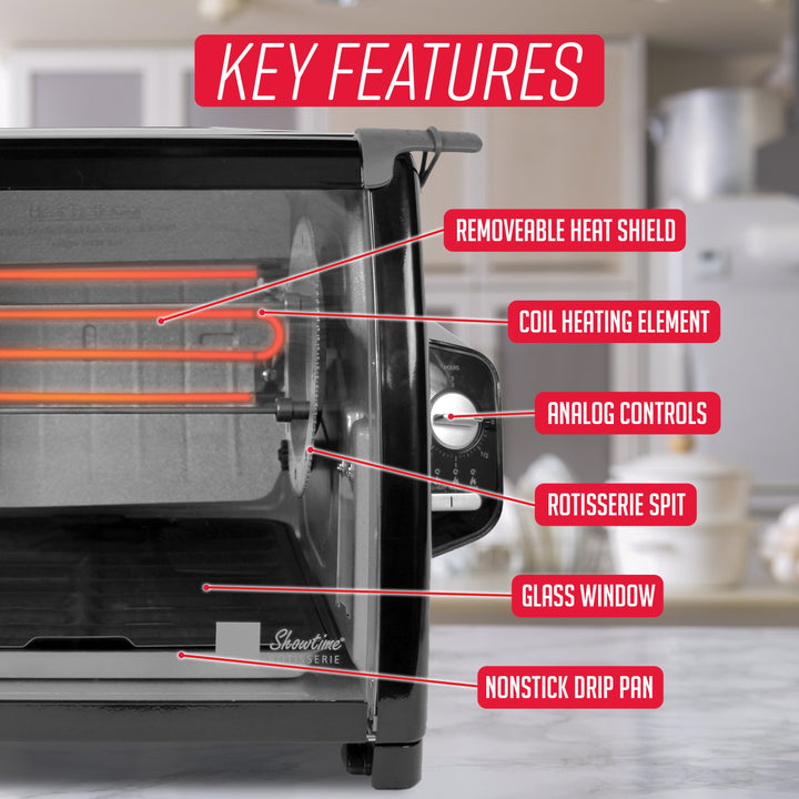 Ronco Showtime Modern Rotisserie, Black