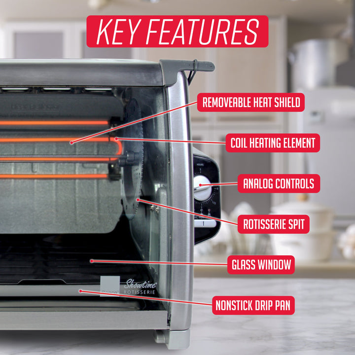 Ronco Showtime Modern Rotisserie, Stainless Steel