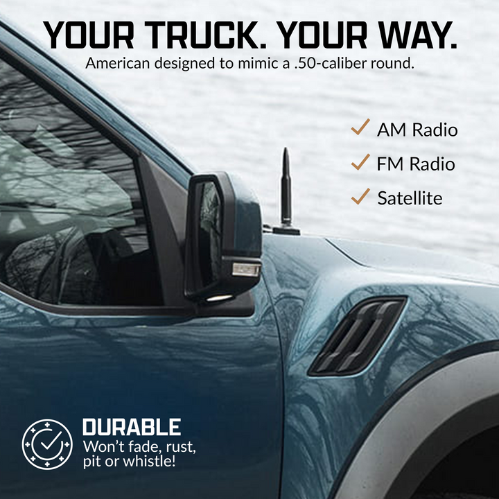 TruckTenna .50-Cal Bullet Antenna for Trucks