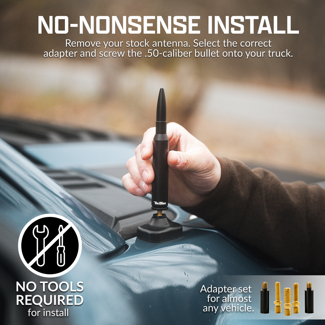 TruckTenna .50-Cal Bullet Antenna for Trucks