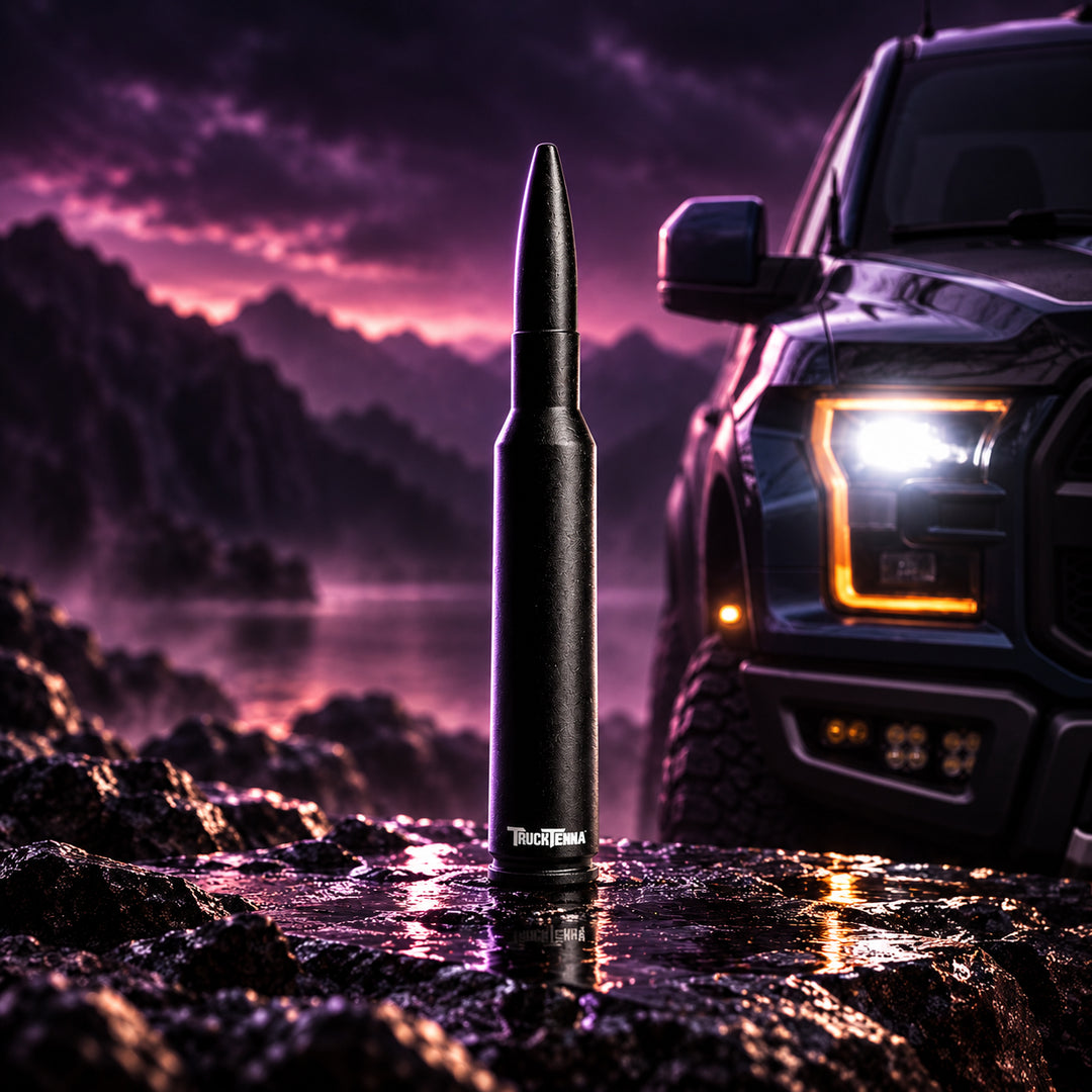 TruckTenna .50-Cal Bullet Antenna for Trucks, Aftermarket Stubby Antenna Replacement