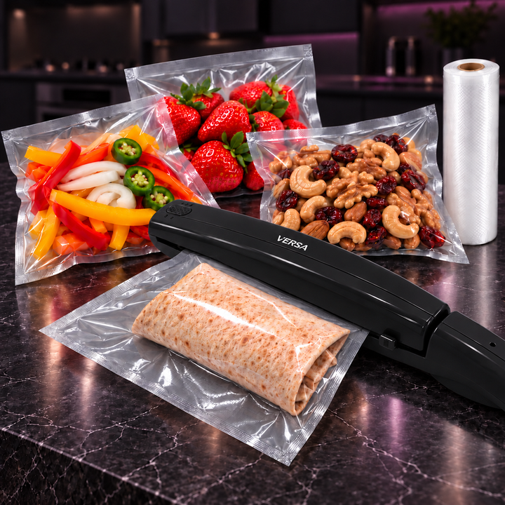 VERSA Handheld Bag Sealer – Impulse Heat Sealer Keeps Food Fresh