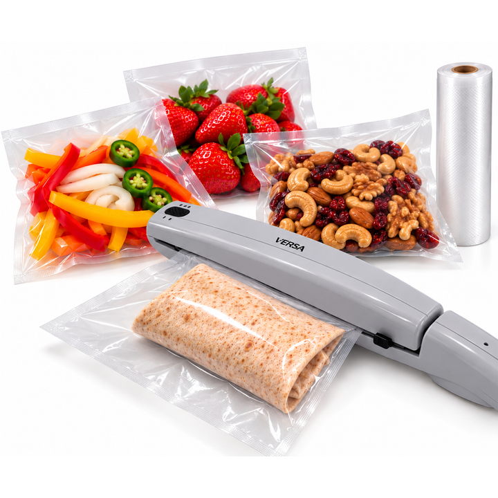 VERSA Handheld Bag Sealer – Impulse Heat Sealer Keeps Food Fresh