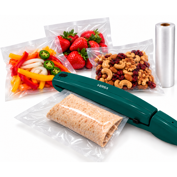 VERSA Handheld Bag Sealer – Impulse Heat Sealer Keeps Food Fresh