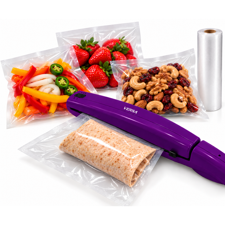 VERSA Handheld Bag Sealer – Impulse Heat Sealer Keeps Food Fresh