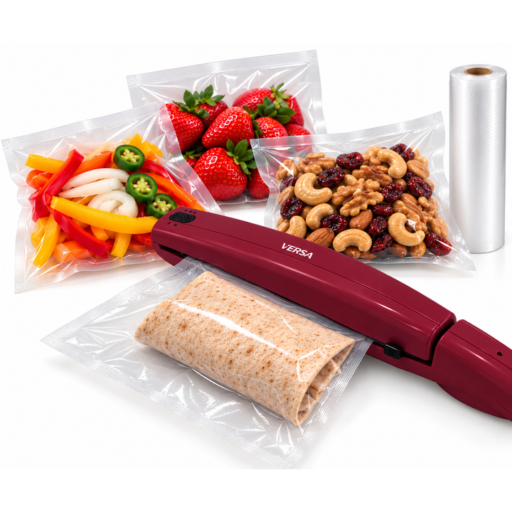 VERSA Handheld Bag Sealer – Impulse Heat Sealer Keeps Food Fresh