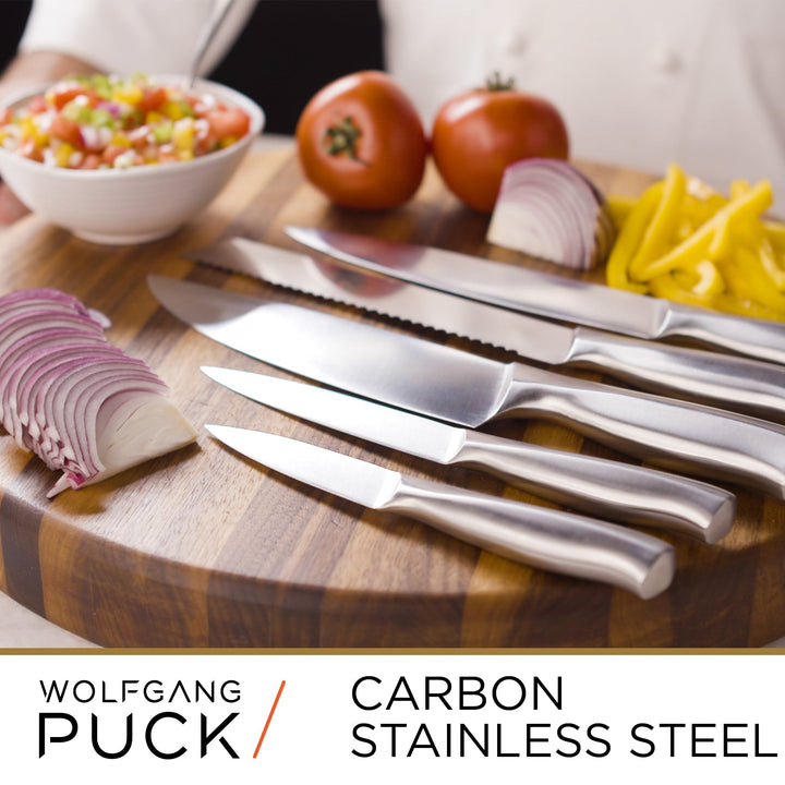 carbon stainless steel knife by Wolfgang Puck