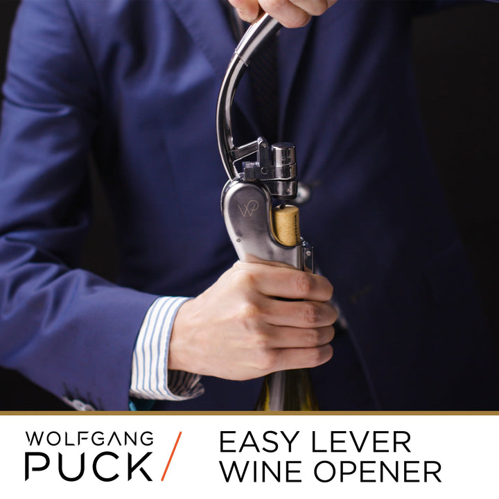 chrome finish 6-piece wine tool set