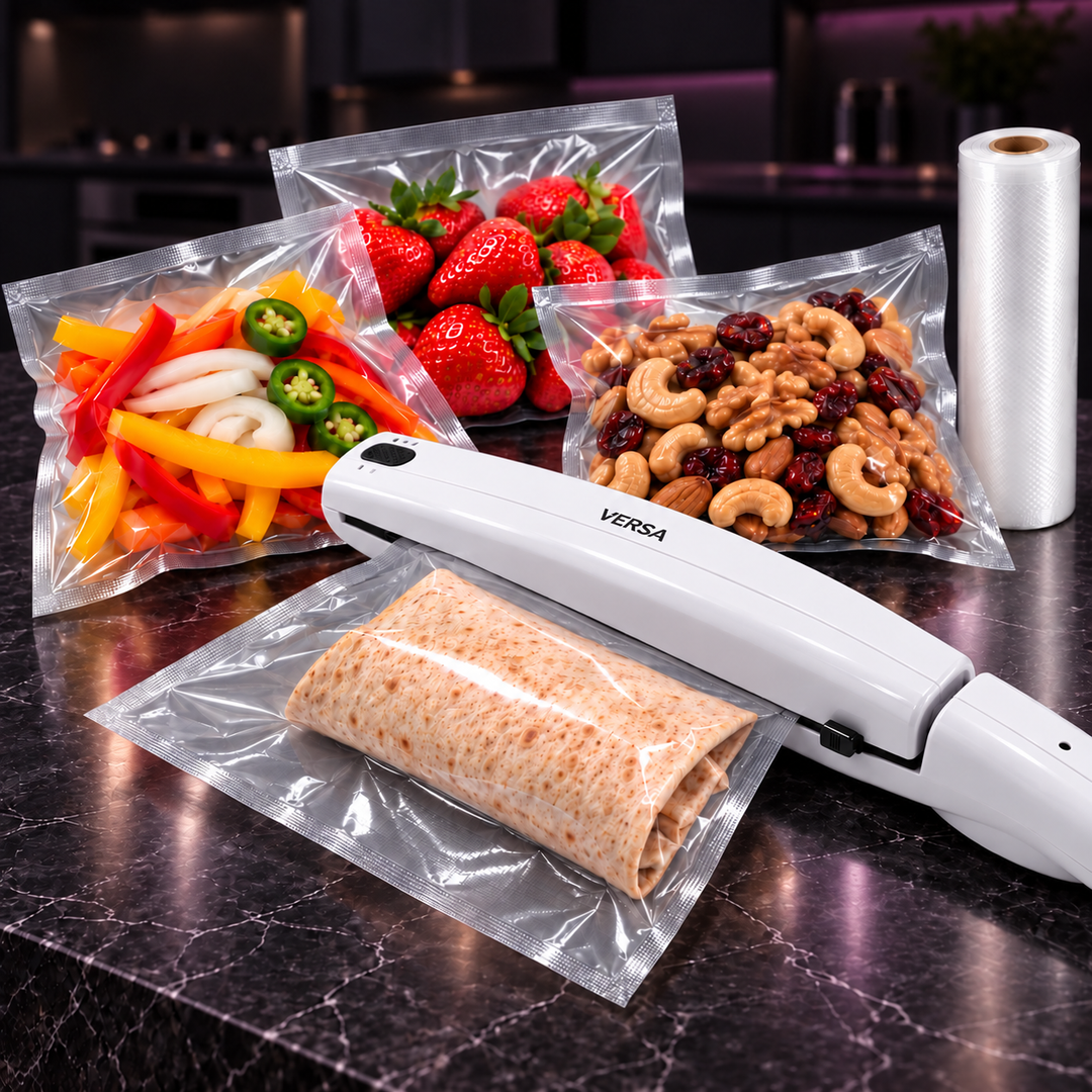 VERSA Handheld Bag Sealer – Impulse Heat Sealer Keeps Food Fresh