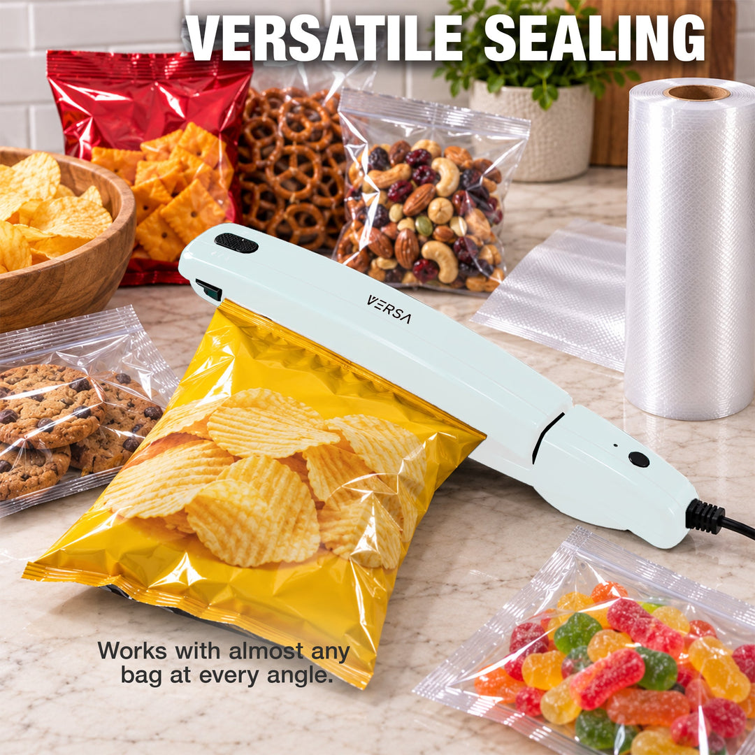 VERSA Handheld Bag Sealer – Impulse Heat Sealer Keeps Food Fresh